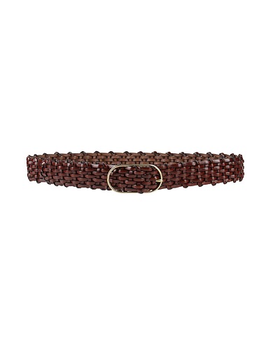 BARENA Regular belt Chocolate brown Leather