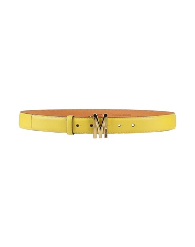 MOSCHINO Regular belt COUTURE Yellow Leather