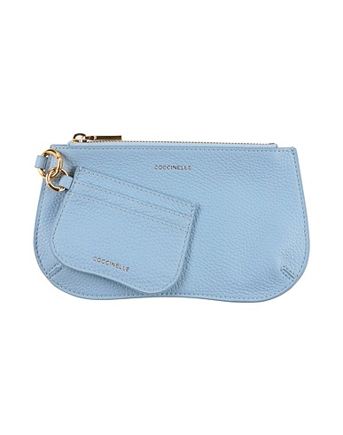 COCCINELLE Pouch Light blue Leather