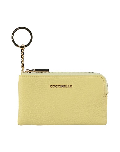 COCCINELLE Wallet Pastel yellow Leather