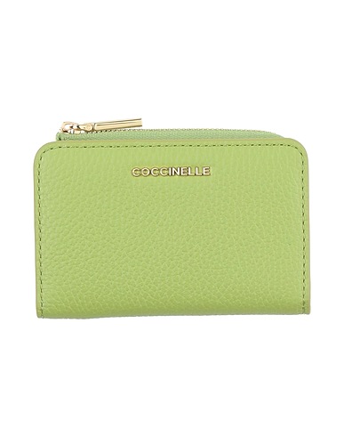 COCCINELLE Small Leather Goods Light green Leather