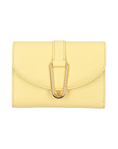COCCINELLE Wallet Pastel yellow Leather