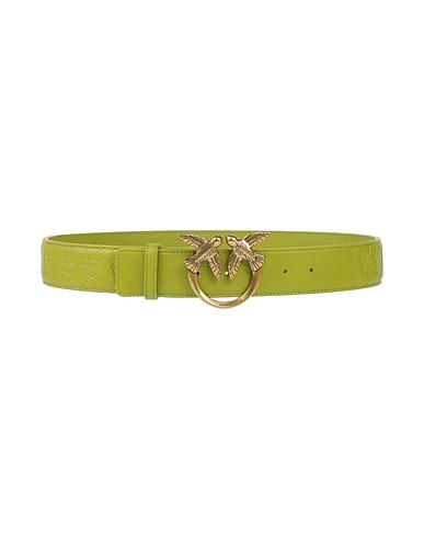 PINKO Regular belt Lime green Leather