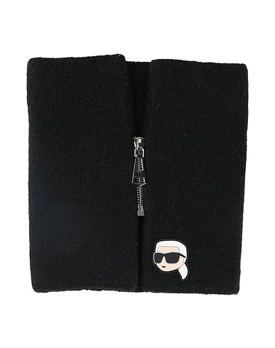 KARL LAGERFELD Scarves and foulards Black 40% Acrylic, 30% Nylon, 20% Wool, 10% Mohair wool