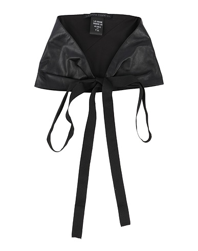DOLCE&GABBANA High-waist belt Black Leather, Textile fibres