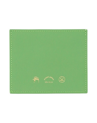MISTER GREEN Small Leather Goods Light green Textile fibers