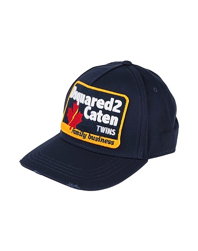 DSQUARED2 Hat Navy blue 100% Cotton