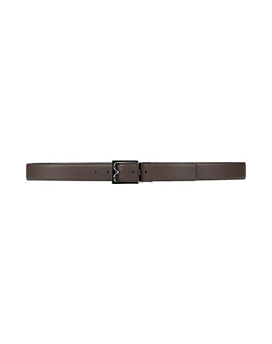 BALLY Leather belt Dark brown Calfskin