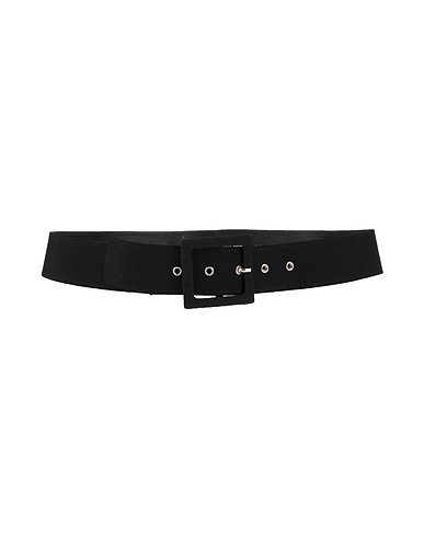 SPORTMAX Regular belt Black Leather