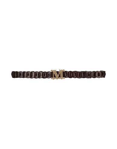 MAX MARA Regular belt Dark brown Cow leather