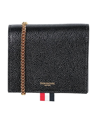 THOM BROWNE Small Leather Goods Black Leather