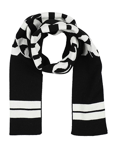 PALM ANGELS Scarves and foulards Black 35% Polyamide, 30% Wool, 30% Viscose, 5% Cashmere