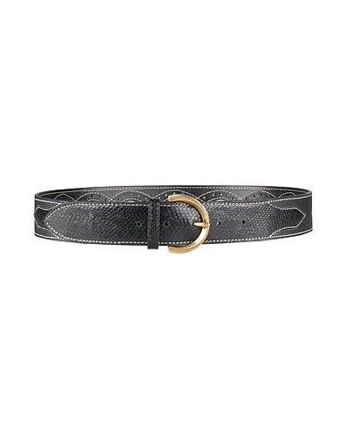 PINKO Regular belt Black Calfskin