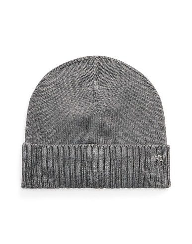 LAUREN RALPH LAUREN Cappello Wool-Blend Beanie
 Grigio 55% Nylon, 30% Lana, 15% Acrilico