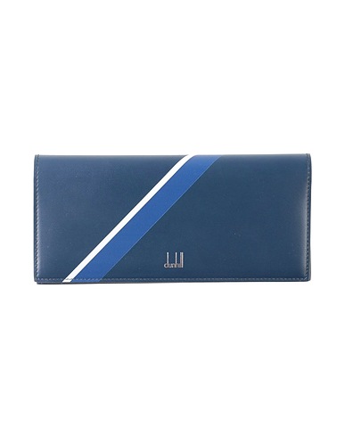 DUNHILL Wallet Navy Leather
