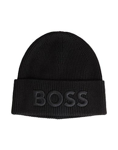 BOSS Hat Black 60% Virgin Wool, 40% Acrylic