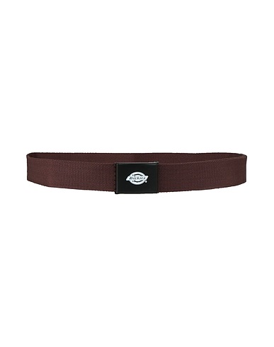 DICKIES Fabric belt Dark brown 100% Polyester