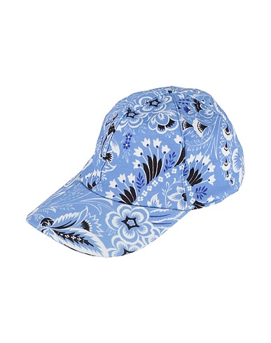 ETRO Hat Light blue 92% Cotton, 8% Polyamide