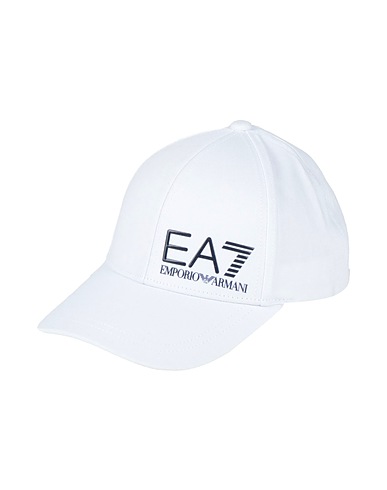 EA7 Cappello Off white 100% Cotone