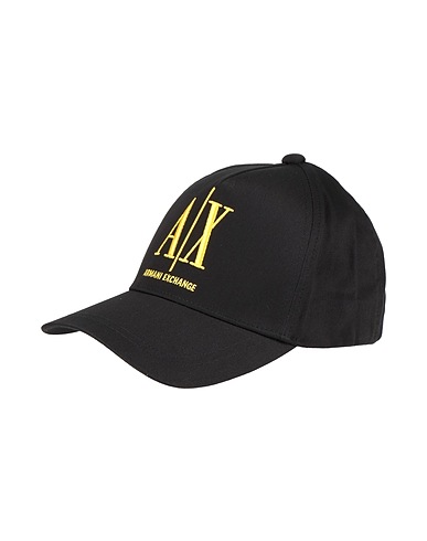ARMANI EXCHANGE Cappello Nero 100% Cotone, Poliestere