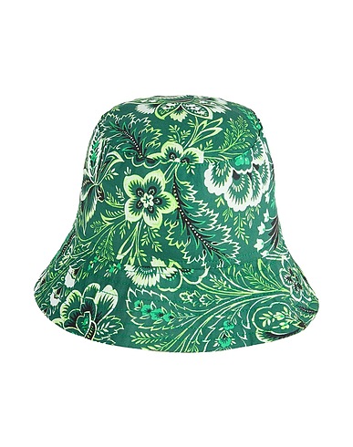 ETRO Hat Green 100% Cotton, Polyester, Acrylic