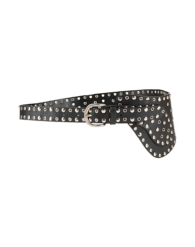 DONDUP High-waist belt Black Leather