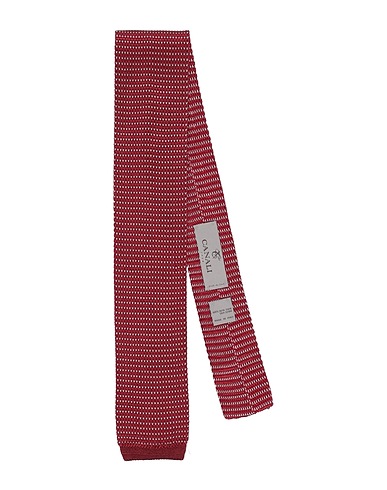 CANALI Cravatte e papillon Rosso 100% Seta