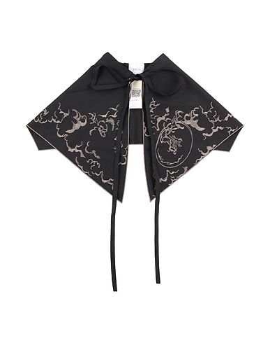 PATOU Sciarpe e foulard Nero 100% Cotone