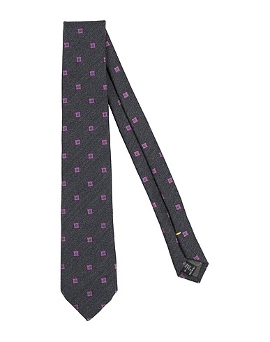 CANALI Ties and bow ties Charcoal 55% Silk, 45% Wool