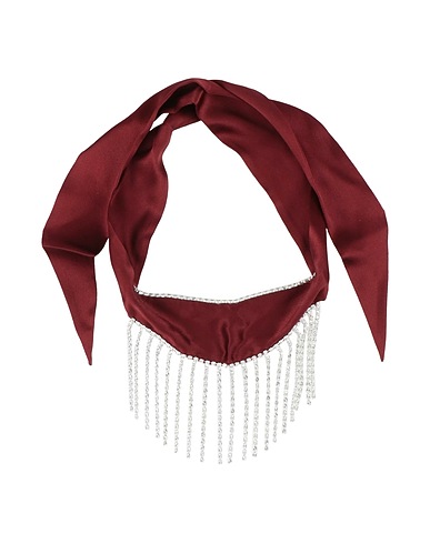 LES INCONNUS Scarves and foulards Burgundy 100% Silk