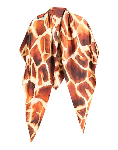 CO.GO Scarves and foulards Brown 100% Silk