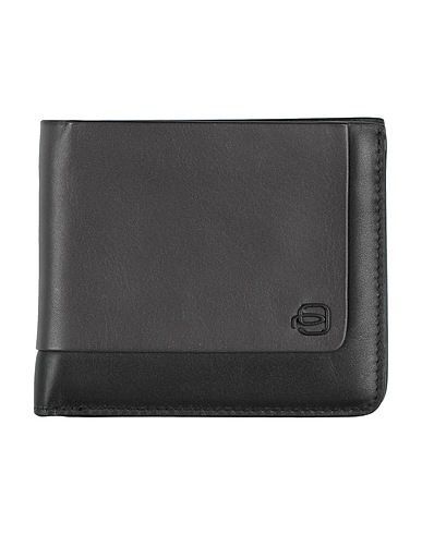 PIQUADRO Wallet Black Leather