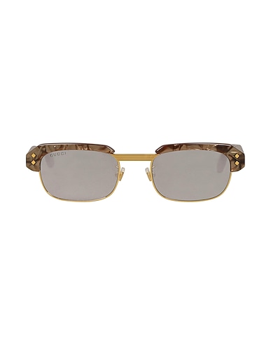 GUCCI Sunglasses Light brown Plastic, Metal