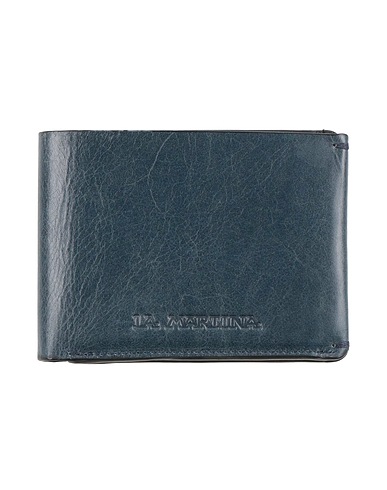 LA MARTINA Wallet Navy 100% Calfskin