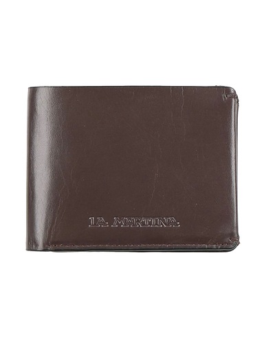 LA MARTINA Wallet Dark brown 100% Calfskin