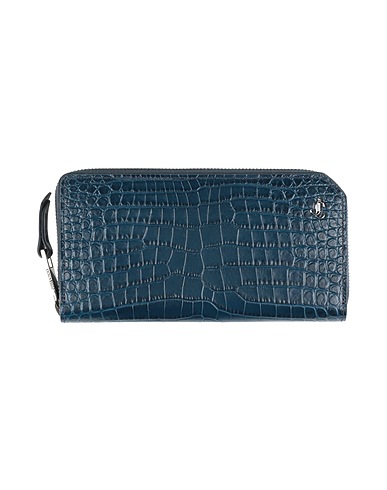JIMMY CHOO Wallet Blue Leather