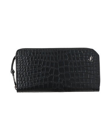 JIMMY CHOO 財布 ブラック 革（なめし加工）