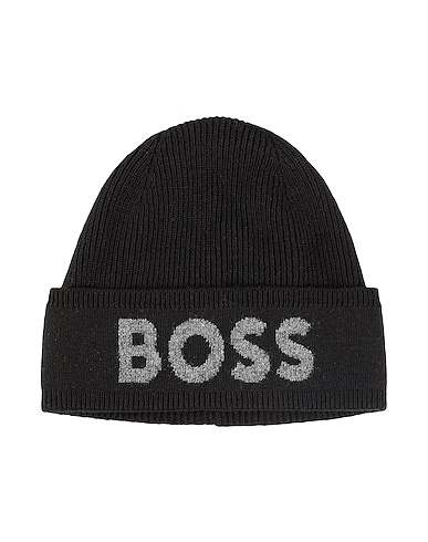 BOSS Hat Black 35% Recycled polyamide, 30% Viscose, 16% Recycled wool, 14% Wool, 5% Cashmere