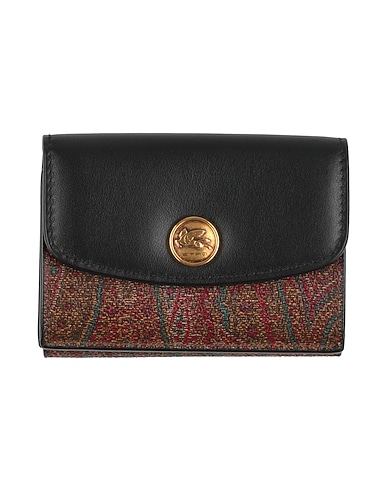 ETRO Wallet NERO 76% Cotton, 24% Polyacrylic, PVC - Polyvinyl chloride