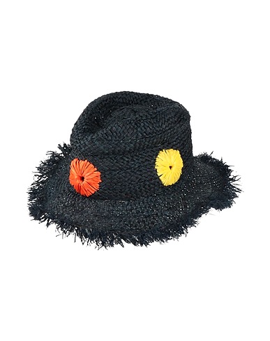 PAUL SMITH Hat Midnight blue 100% Straw