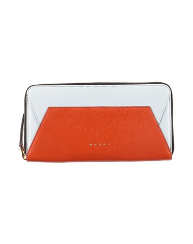 MARNI Wallet Brown 100% Cow leather, Brass