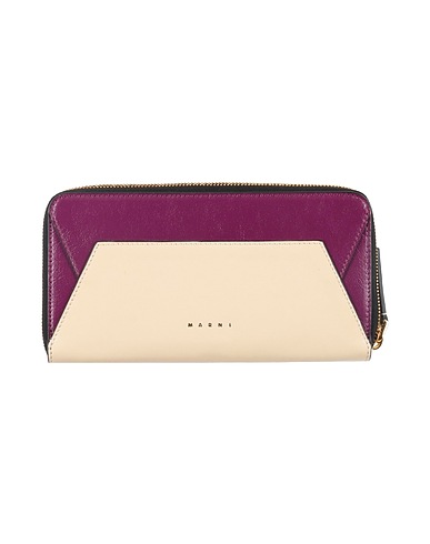 MARNI 財布 アイボリー 牛革 100% / 真鍮/ブラス