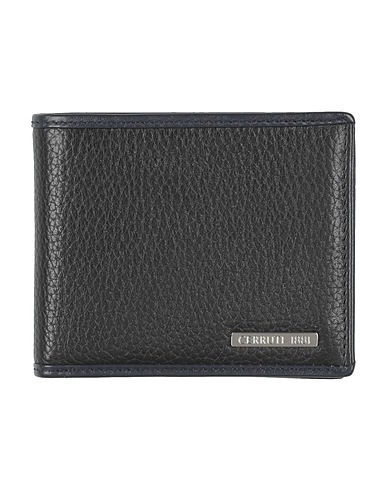 CERRUTI 1881 Portefeuille Noir 100% Cuir de veau