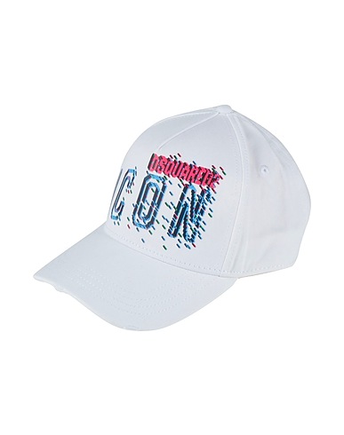 DSQUARED2 Cappello X IBRAHIMOVIC ICON Bianco 100% Cotone