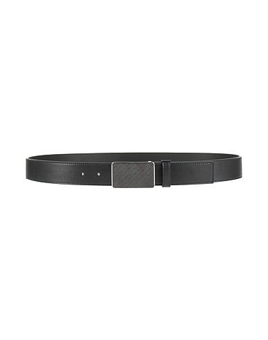 BIKKEMBERGS Leather belt Black Calfskin