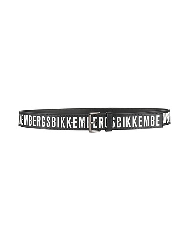 BIKKEMBERGS Leather belt Black Calfskin