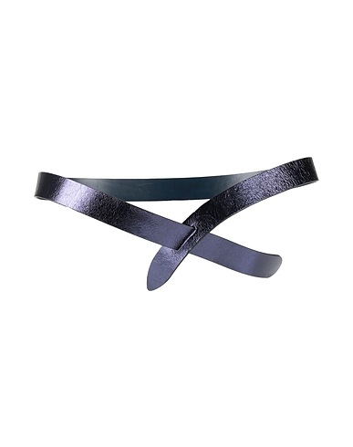 ISABEL MARANT Regular belt Navy blue 50% Calfskin, 50% Cow leather