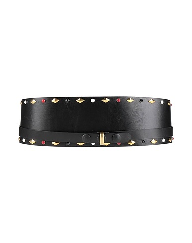 ISABEL MARANT High-waist belt Black 100% Cow leather