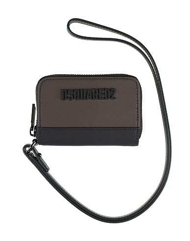 DSQUARED2 Small Leather Goods Dark green Textile fibres