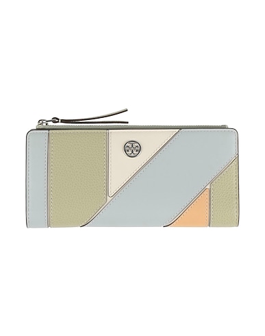 TORY BURCH Wallet Sage green Leather